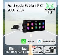 Auto Multimedia 6.86 "1 Din Android Radio per Skoda Fabia 1 I MK1 2000-2007 Android Auto Stereo Unità di Testa Carplay Autoradio GPS