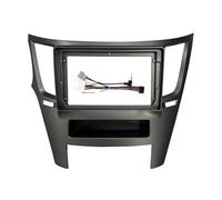 Auto Navigation Panel Frame Adattatore per fascia da 9 pollici per auto adatto per Subaru Outback Legacy 2010-2016 Kit pannello di montaggio per cruscotto radio Android(LHD-gray-cable)