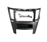 Auto Navigation Panel Frame Adattatore per fascia da 9 pollici per auto adatto per Subaru Outback Legacy 2010-2016 Kit pannello di montaggio per cruscotto radio Android(RHD-gray-cable)