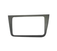 Auto Navigation Panel Frame Doppio pannello radio 2 DIN adatto per Seat Altea Toledo LHD, pannello stereo, montaggio sul cruscotto, cornice frontale, lunetta di copertura Navigation Panel(Silver)