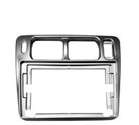Auto Navigation Panel Frame Fascia da 9 pollici per lettore stereo Android GPS MP5, 2 DIN, adatta per PAJERO TR4, adatta per Pajero IO 1998-2007(Silver-Frame-B)