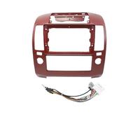 Auto Navigation Panel Frame Kit adattatore per cruscotto autoradio Android, adatto per Nissan Navara D40 Frontier Pathfinder(Full Set A Mod Red)