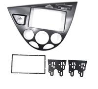 Auto Navigation Panel Frame Kit di rivestimento pannello stereo 2DIN da 7 pollici per Ford Fiesta 1995-2001 Focus 1998-2004, con cornice frontale, guida a sinistra Navigation Panel(Silver 178X102MM)