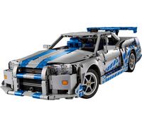 LEGO Technic Auto Nissan Skyline GT-R (R34) 2 Fast 2 Furious - Modellino da Costruire per Adulti con Funzione di Derapata, Sterzo, Sospensioni e un Motore a 6 Cilindri - Regalo da Collezione - 42110