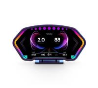 Auto OBD2 GPS Head Up Display Auto Elettronica HUD Display Auto Temperatura Carburante Allarme Tachimetro Misuratore Di Pendenza Accessori For Tutte Le Auto