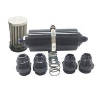 Auto Olio Combustibile Kit 50mm AN6 AN8 AN10 Raccordo Adattatore Inox Nero