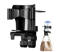 Auto Organizer Kopfstützenhalter Rücksitz Getränkeablage Design | Rutschfester Halter mit Klappbarem Smartphonehalter für Alltag Lange Strecken Pendler Fahrten Aufbewahrung Kinderwagen