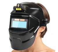 Auto oscuramento saldatura casco saldatore cappuccio con luce | Casco di saldatura resistente al calore auto oscuramento per la casa officina costruzione industriale uomini sicurezza