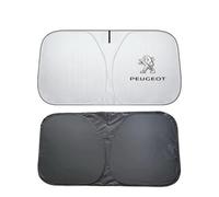 Auto Parabrezza Anteriore Parasole per Peugeot Traveller,Pieghevole con Auto Logo Emblema Visiera Protezione Solare Anti Uv Gladeshade Isolamento Termico Accessori Interno Auto,C