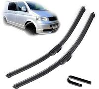 Auto Parabrezza Tergicristalli Set per VW Transporter Multivan T5 2006 2007 2008 2009 2010 2011 2012 2013 24in+24in, Auto Braccio Tergicristallo Set Di Spazzole Installazione Semplice