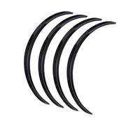 Auto Parafanghi Per Benz A B C E S LA GLK CLS Universale Auto Ruota Sopracciglio Parafango Fender Flares Adesivi 73 Centimetri/29'' Sopracciglia(Glossy Black)