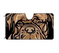 Auto Parasole Dogue De Bordeaux Parasole per Parabrezza Auto Alluminio Parasole Anticalore Parasole per Parabrezza per SUV, Auto, Furgoni M