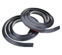 Auto Paraspruzzi Prolunghe Per Passaruota Da 1,5 M Antigraffio Paraspruzzi Auto Estensione Parafango Modanatura Sopracciglia Rivestimento 4 X Carbonio(2 X Carbon)