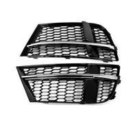 Auto Paraurti Anteriore Griglia Griglie Per A3 8V BERLINA Per SPORTBACK CONVERTIBILE 17-19 Griglia Copertura Fendinebbia A Nido D'ape 2X Luce Paraurti Anteriore(Chrome)