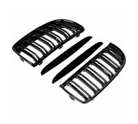 Auto Paraurti Anteriore Griglia Nera Griglia Abs Per Bmw Per 3 Serie E90 E91 2005 2006 2007 2008 Griglia Anteriore(Nero lucido)