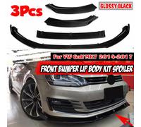 Auto Paraurti Anteriore Splitter Diffusore Labbro Diffusore Protezione Spoiler Corpo Kit Paraurti Labbro Per VW Per Golf MK7 2014 2015 2016 2017 Glossy Black