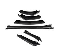 Auto Paraurti Anteriore Splitter Lip Body Kit Spoiler Minigonne Laterali Estensioni Angolo di Avvolgimento Posteriore Accessori Compatibile for VW Passat CC 2009-2012(Carbon Fiber Look)
