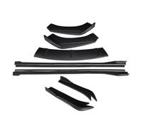 Auto Paraurti Anteriore Splitter Lip Body Kit Spoiler Minigonne Laterali Estensioni Angolo di Avvolgimento Posteriore Accessori Compatibile for VW Passat CC 2009-2012(Matte Black)