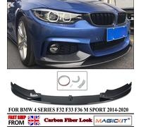 Auto Paraurti Anteriori Per BMW Serie 4 F32 F33 F36 420d 430d 2014-2020 PERFORMANCE ANTERIORE SPLITTER LIP SPOILER CARBON LOOK Ricambi Auto carbon look