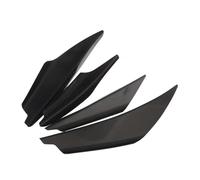 Auto Paraurti Anteriori Universali Spoiler Striscia Antigraffio Paraurti Anteriore Automatico Corpo Labbro Canards Splitter Trim Kit Accessori(Nero)