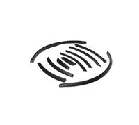 Auto Passaruota Parafanghi Per Q7 Per RSQ7 Per Sline Per SQ7 2006-2015 Passaruota In PU Sopracciglia Auto Palpebre Parafanghi Svasati Strisce Decorative(Bright Black)