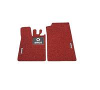 Auto Pavimento Tappetini Per Smart 451 Fortwo 2007-2014, Davanti Piede Pastiglie Pieno Impostato, Addensato Seta Antiscivolo Tappeto Tappetini, Interno Accessori,Red