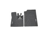 Auto Pavimento Tappetini Per Smart 451 Fortwo 2007-2014, Davanti Piede Pastiglie Pieno Impostato, Addensato Seta Antiscivolo Tappeto Tappetini, Interno Accessori,Grey