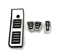 Auto Pedale Freno Per A6 C8 Per Tipo 4K Ab 2019 2020 Carburante Freno Poggiapiedi Pedali AT Piastra Acceleratore Pedale Freno Pastiglie Adesivi Styling Footrest Pedali(For MT 4piece)