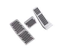 Auto Pedale Freno Per Mazda CX60 CX-60 2019~2024 Pedali In Alluminio/LHD/AT Pedale Acceleratore Freno Poggiapiedi Tappetino Antiscivolo Footrest Pedali(LHD AT 3piece Silver)