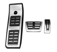 Auto Pedali Poggiapiedi Per A6 S6 C8 2018 2019 2020 Car Styling Sport In Acciaio Inossidabile Resto Piede Pedale Freno Carburante Set Di Copertura Piastra Auto Pedale Pad(For AT 3 piece)