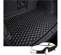 Auto Pelle Tappetini Bagagliaio per Fiat 600 Hybrid 2024 2025+, Antiscivolo Impermeabile Tappeto Baule Fodera Bagagli Interni Accessori,3 BlackBeige