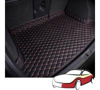 Auto Pelle Tappetini Bagagliaio per Jeep Renegade 2016-2023, Tappeto Baule Fodera Tappetino Protezione Fodera Antiscivolo Impermeabile Accessori,C/Black And Red