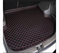 Auto Pelle Tappetini Bagagliaio per Mercedes GLB 7seats with Net Pockets on Both Sides 2020-2025, Vasca Baule Protezione Fodera Bagagli Impermeabile Tappetino, Accessori Auto,Black-Red