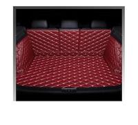 Auto Pelle Tappetini Bagagliaio Per MG HS 2018-2024 Tappetino Copribagagliaio In Pelle Auto Completo Di Tutto Il Necessario Rivestimento Interno(Wine red)