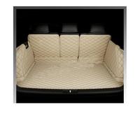 Auto Pelle Tappetini Bagagliaio Per MG HS 2018-2024 Tappetino Copribagagliaio In Pelle Auto Completo Di Tutto Il Necessario Rivestimento Interno(Beige)