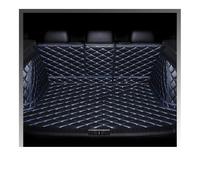 Auto Pelle Tappetini Bagagliaio Per MG HS 2018-2024 Tappetino Copribagagliaio In Pelle Auto Completo Di Tutto Il Necessario Rivestimento Interno(Nero Blu)