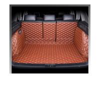 Auto Pelle Tappetini Bagagliaio Per Porsche Per Cayenne 2011 2012 2013 2014 2015 2016 2017 Tappetino Bagagliaio Auto Rivestimento Interno(Marrone,A-No a net)