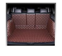 Auto Pelle Tappetini Bagagliaio Per Volvo Per XC90 Cinque Posti 2015 2016 2017 2018 2019 2020 2021 Tappetino Per Bagagliaio Rivestimento Interno(Dark brown)