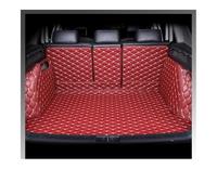 Auto Pelle Tappetini Bagagliaio Per Volvo Per XC90 Cinque Posti 2015 2016 2017 2018 2019 2020 2021 Tappetino Per Bagagliaio Rivestimento Interno(Red)