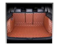 Auto Pelle Tappetini Bagagliaio Per Volvo Per XC90 Cinque Posti 2015 2016 2017 2018 2019 2020 2021 Tappetino Per Bagagliaio Rivestimento Interno(Marrone)