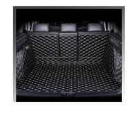 Auto Pelle Tappetini Bagagliaio Per Volvo Per XC90 Cinque Posti 2015 2016 2017 2018 2019 2020 2021 Tappetino Per Bagagliaio Rivestimento Interno(Black beige)