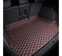 Auto Pelle Tappetino Bagagliaio per Alfa Romeo Stelvio 2017-2019 2020 2021,Su Misura Vasca Baule Tappeto Antiscivolo Tappetino Copri Baule Fodera Interni Accessori,Coffee Beige
