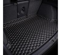 Auto Pelle Tappetino Bagagliaio per Alfa Romeo Stelvio 2017-2019 2020 2021,Su Misura Vasca Baule Tappeto Antiscivolo Tappetino Copri Baule Fodera Interni Accessori,Black Beige