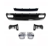 Auto Per Classe A W176 2013-2018 A160 A180 A200 A250 Per AMG Sport W176 A45 Diffusore Paraurti Posteriore Con Terminali Scarico A 4 Uscite Accessori(Chrome exhaust)