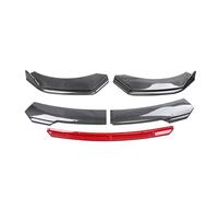 Auto Per Corvette C6 C7 Z06 ZR1 Auto Corpo Anteriore Paraurti Spolier Labbro Mento Diffusore Splitter Diga D'aria Kit Protector Guard Coperture Accessori(Fibra di carbonio rossa)