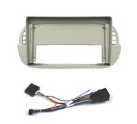 Auto Per F&iat 500 2007-2015 Kit Di Montaggio Per Cruscotto Autoradio Supporto Per Console Centrale Mascherina Audio Stereo Telaio Autoradio(Gray cable canbus)