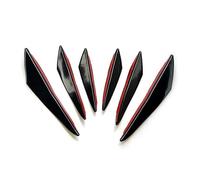 Auto Per Focus ST RS MK3 MK4 MK2.5 Decorazione Paraurti Anteriore Splitter Adesivo Canard Valence Accessori(Nero)