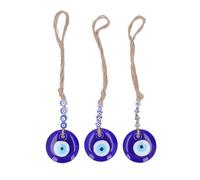 Auto per gli occhi Ornamento blu vetro blu malvagia Protezione da oculista Charm Specchio a sospensione pendente per auto decorazione per ufficio domestico Buona fortuna Amulet (Star, Palm, Round)