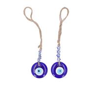 Auto per gli occhi Ornamento blu vetro blu malvagia Protezione da oculista Charm Specchio a sospensione pendente per auto decorazione per ufficio domestico Buona fortuna Amulet (Fiore, cuore)