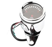 Auto per moto universale a LED a LED Messatura elettronica Messatro dell'olio ad alta sensibilità alloggiamento in alluminio resistente alle scosse DC 12V per moto d'argento 6,1